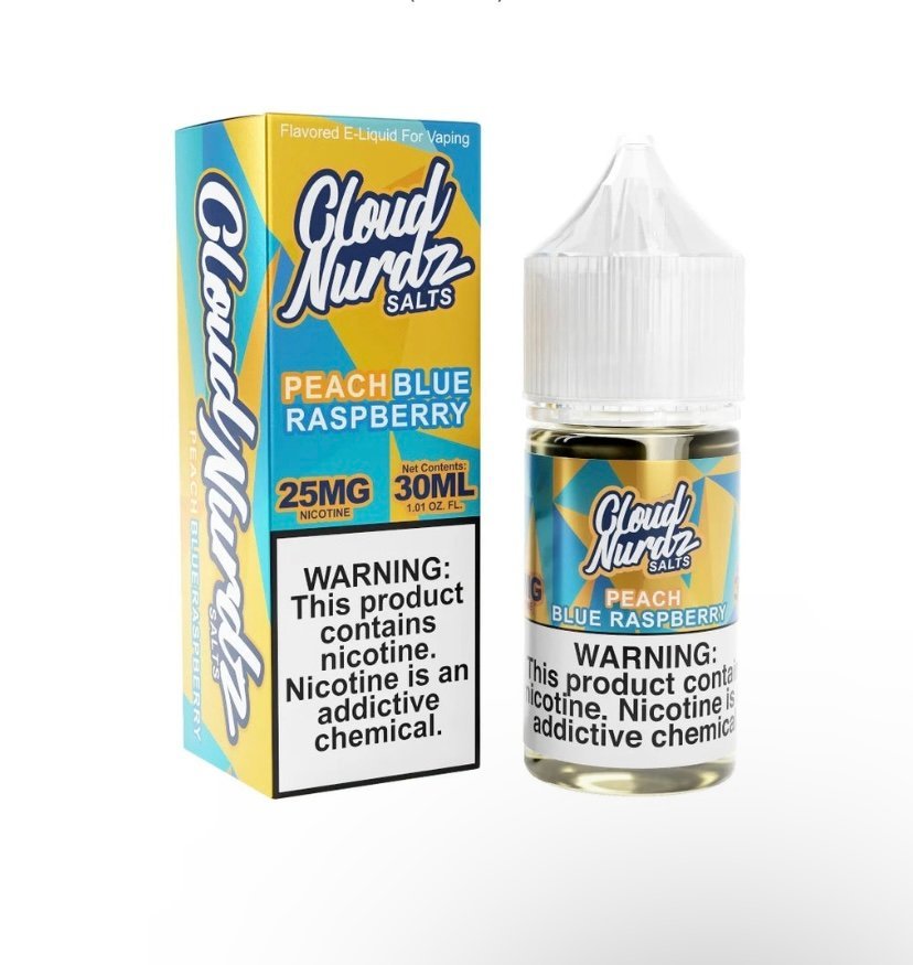Cloud Nurdz Salt – Peach Blue Razz Iced (30ml)