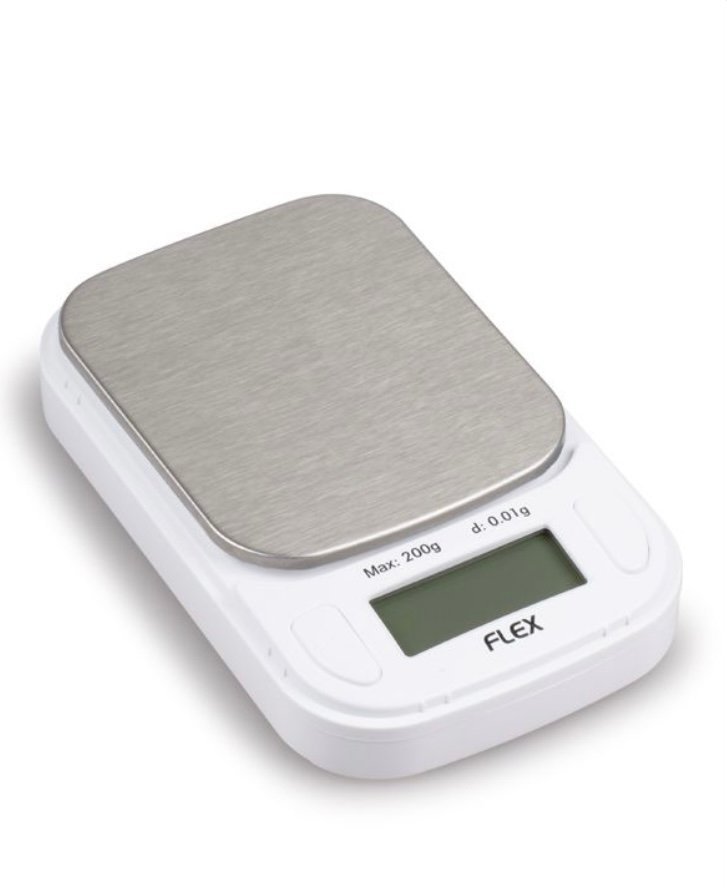 on-balance-flex-200g-x-0-01g-mini-digital-scale-white.jpeg ON BALANCE FLEX 200G X 0.01G MINI DIGITAL SCALE WHITE
