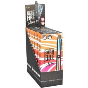 PULSAR 6PC DISPLAY – BARB FIRE SLIM VARIABLE VOLTAGE 2-IN-1 VAPE – 800MAH