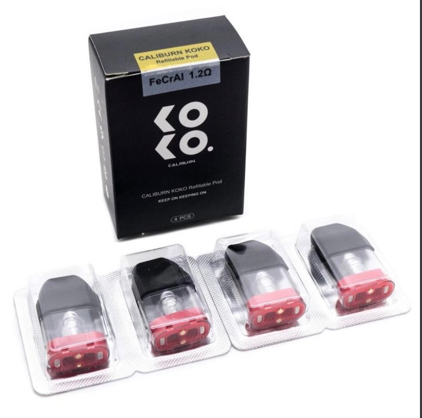 uwell-caliburn-koko-refillable-pod-1-2ohm-original-caliburn-koko-4-pack.jpeg Uwell Caliburn Koko Refillable Pod 1.2ohm (Original Caliburn/Koko) – 4 Pack